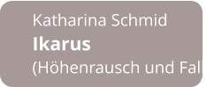 Katharina Schmid Ikarus  (Höhenrausch und Fall)