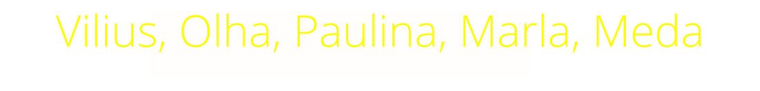 Vilius, Olha, Paulina, Marla, Meda